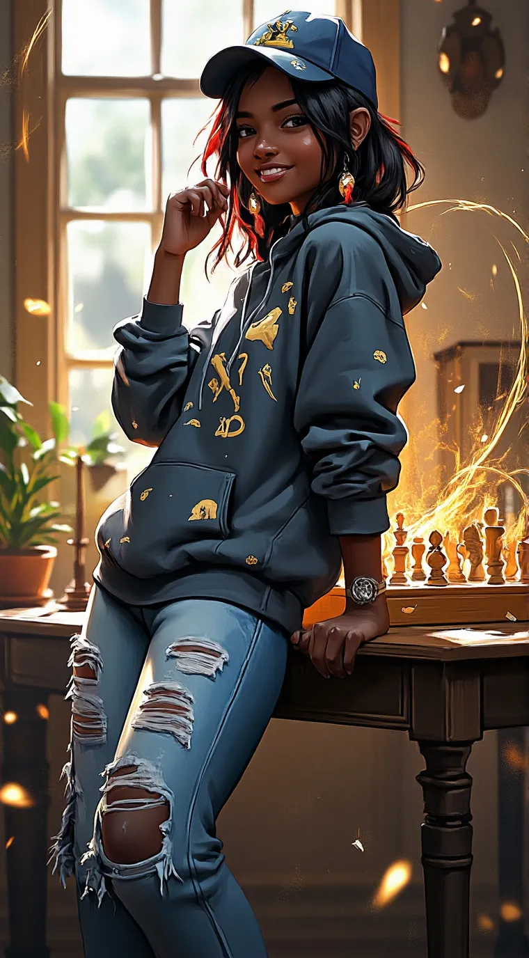 ai character: Beatriz background