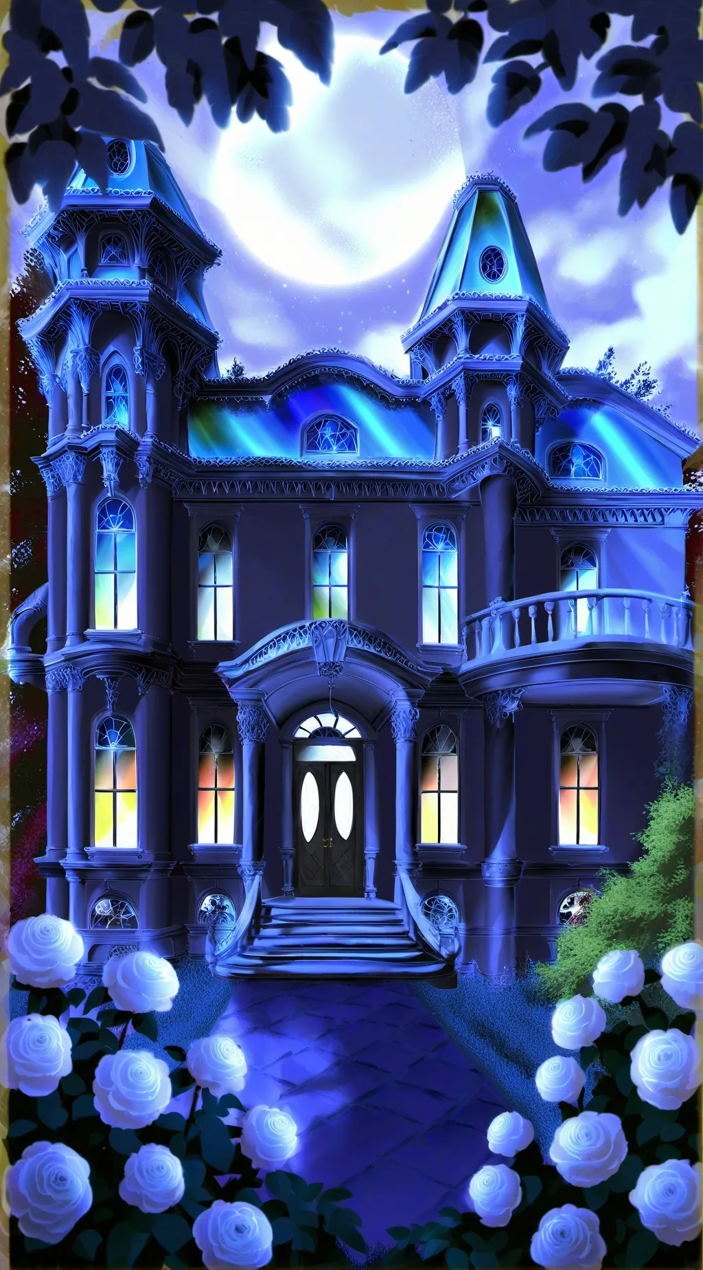 ai character: scary background