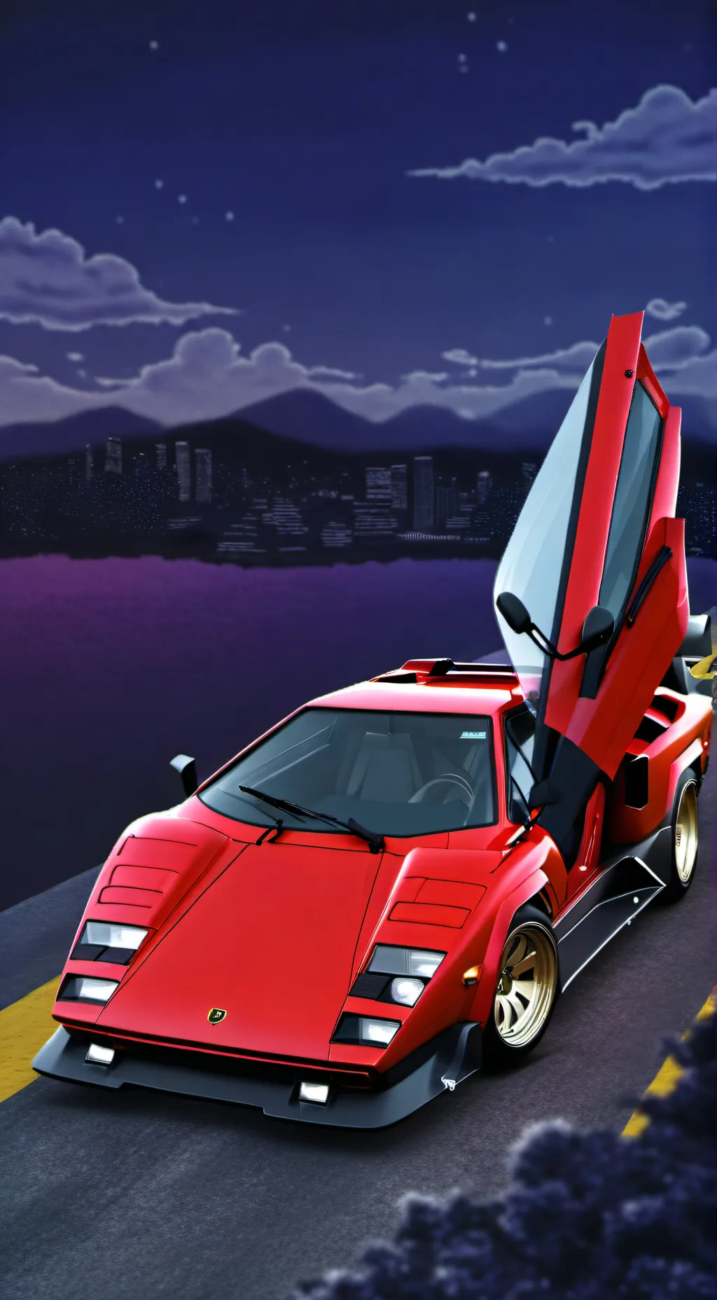 ai character: Countach 25th background