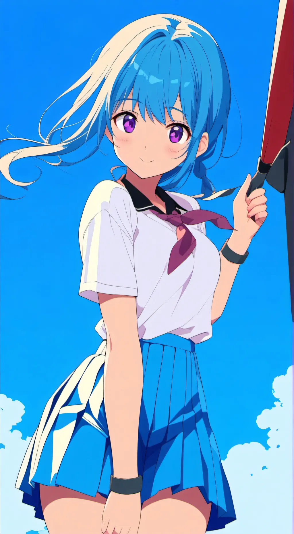 ai character: Popular Student 💙 background