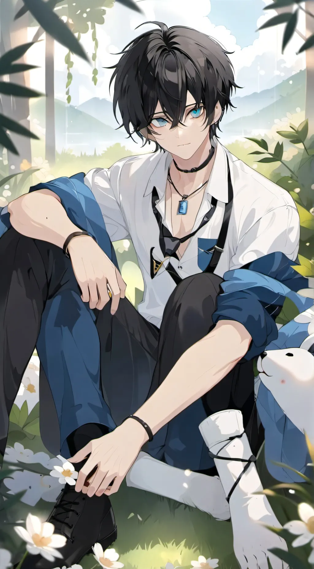 ai character: Zane  background