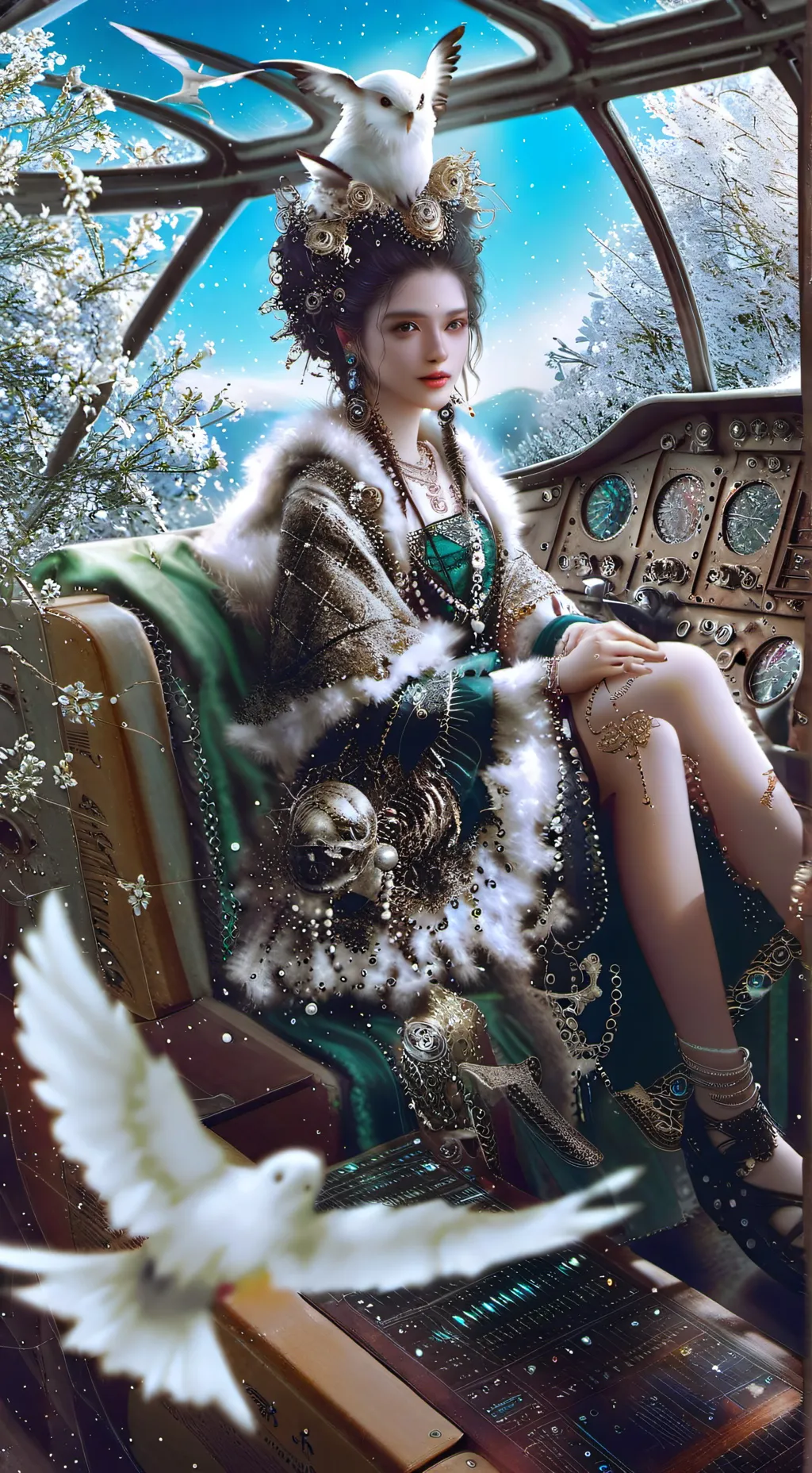 ai character: OliverGoesToKorea background