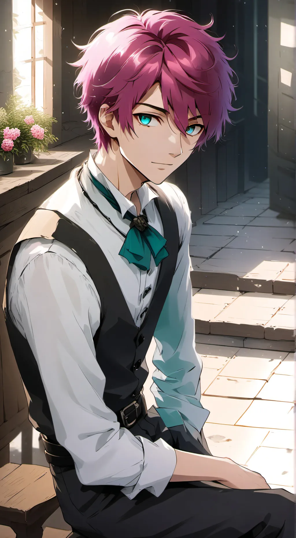 ai character: Blue lock background