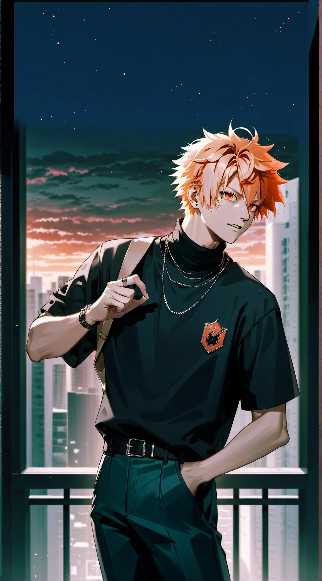 ai character: Bakugo (Spicy?) background