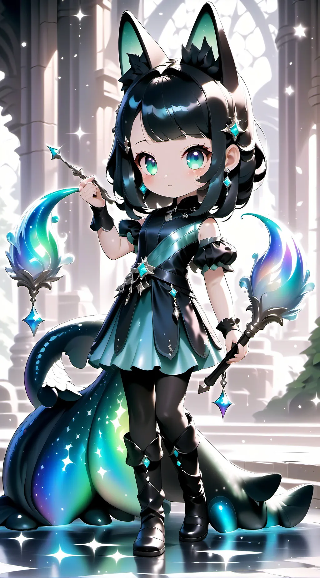 ai character: Glitter Glue  background