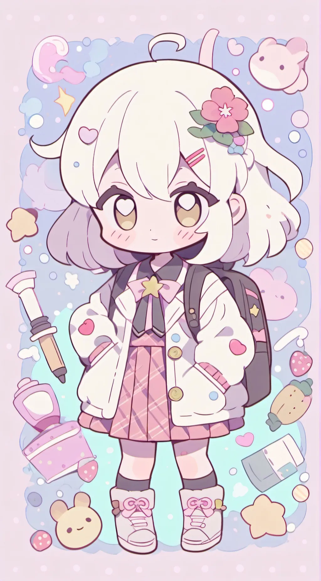 ai character: 🏫~High School~✨ background