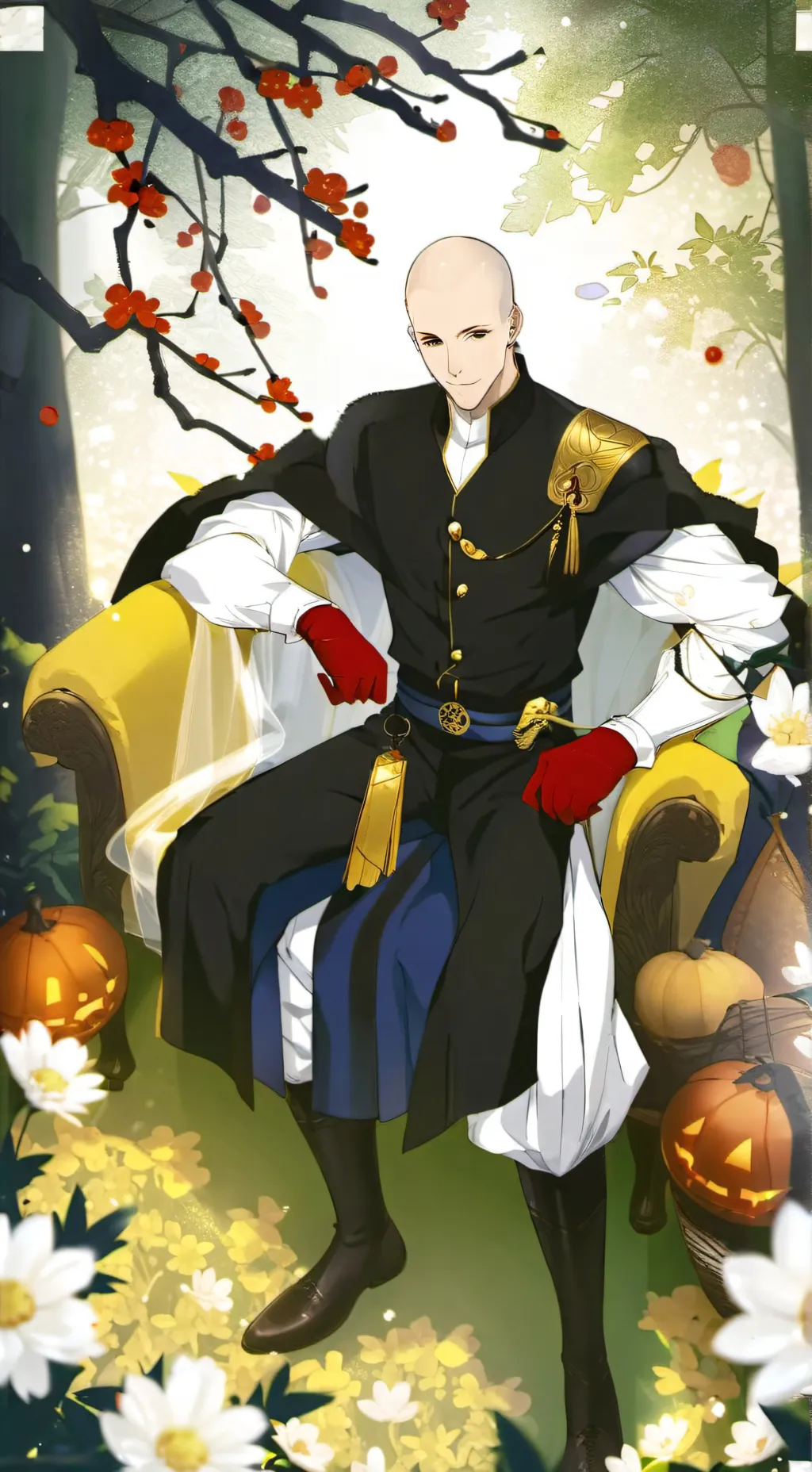 ai character: saitama background