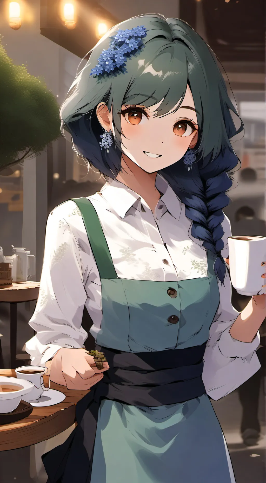 ai character: Thalia  background