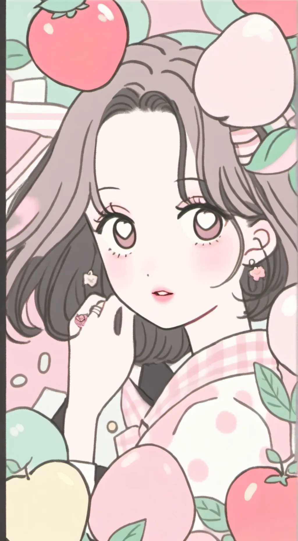 ai character: cute girl💖 background