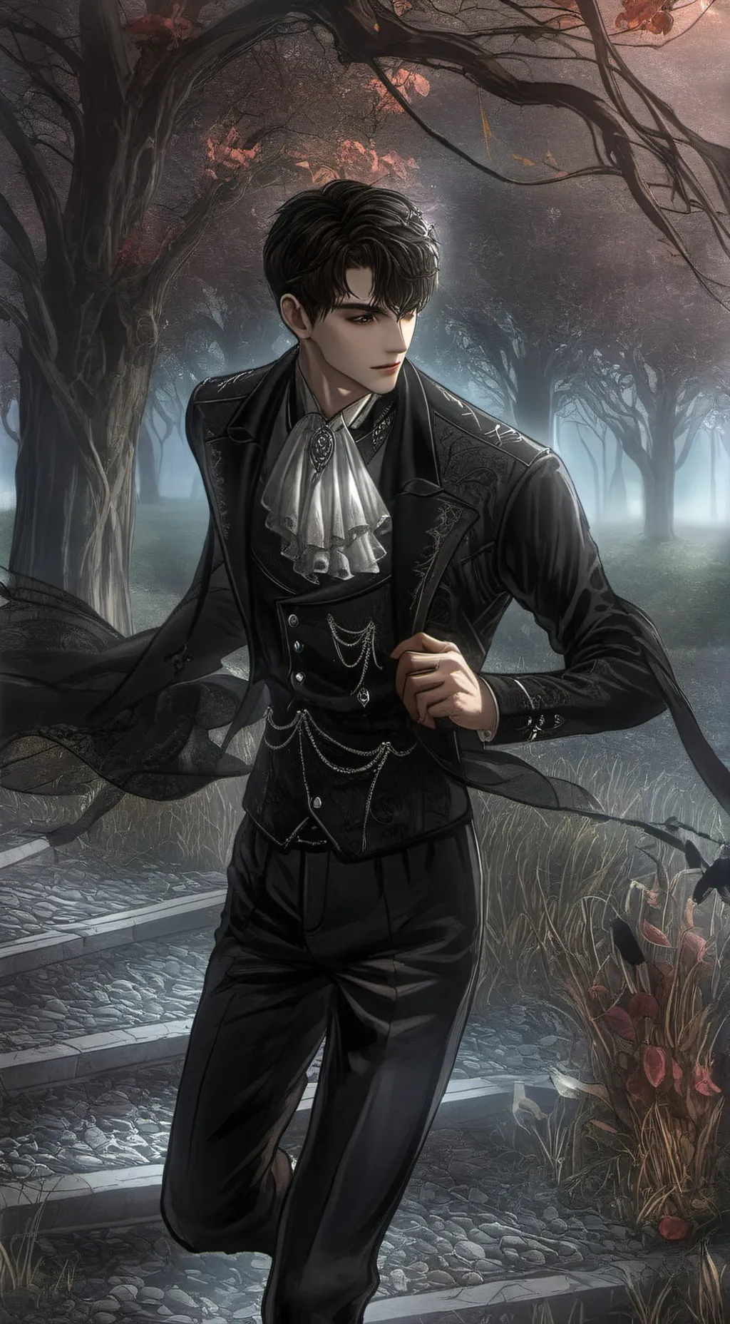 ai character: ✫𖤐₦ɆⱤØ𖤐✫ background