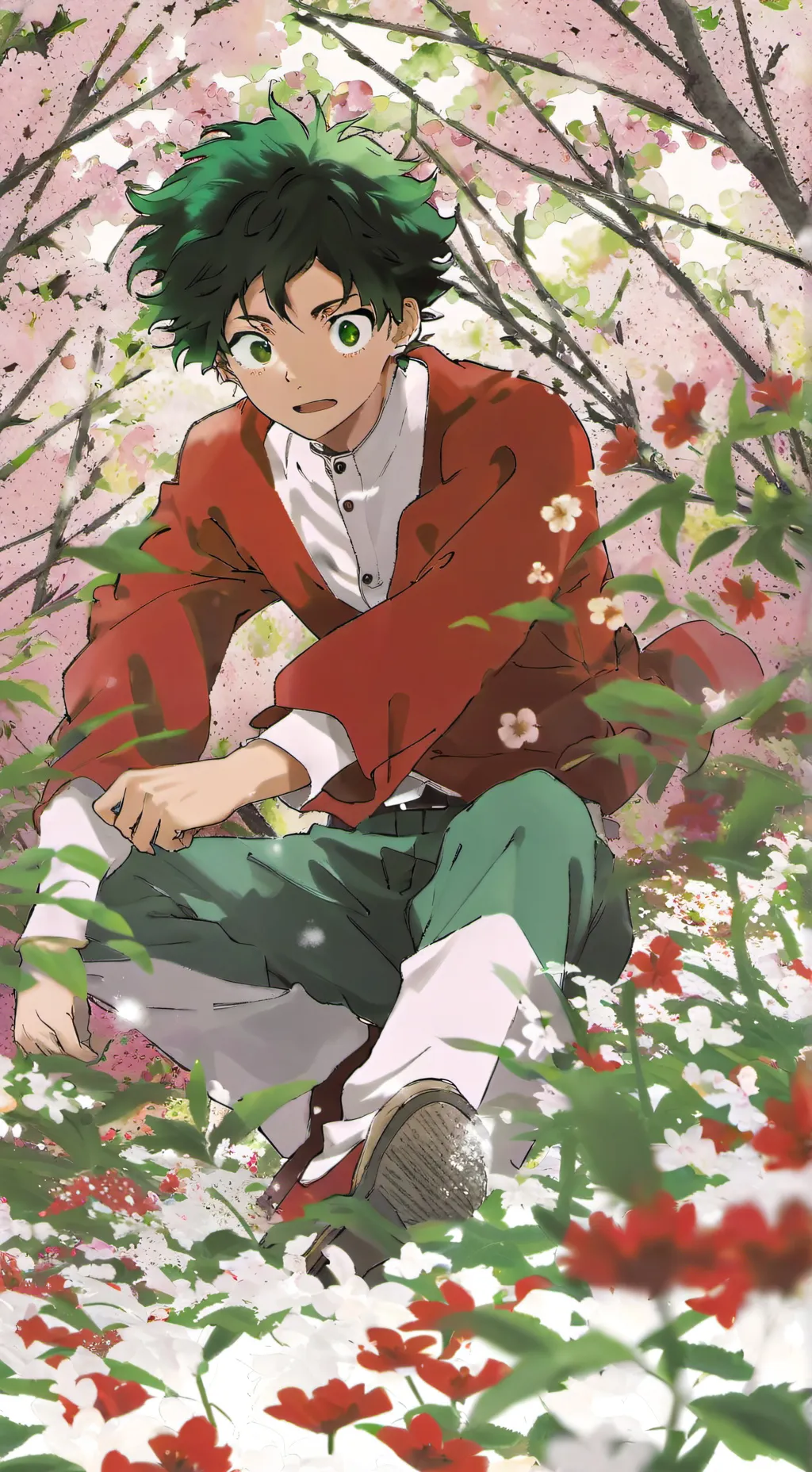 ai character: Deku background