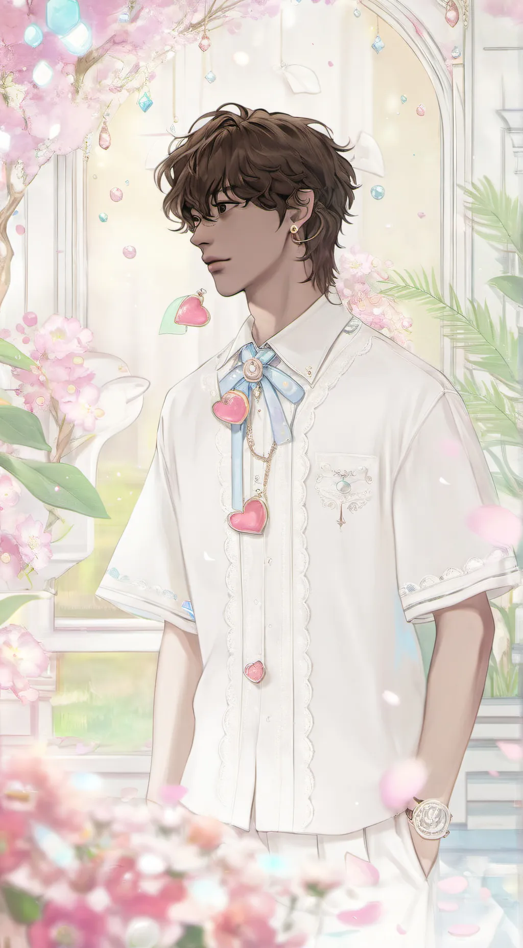 ai character: 🏳️‍⚧️bœá⭐️ background