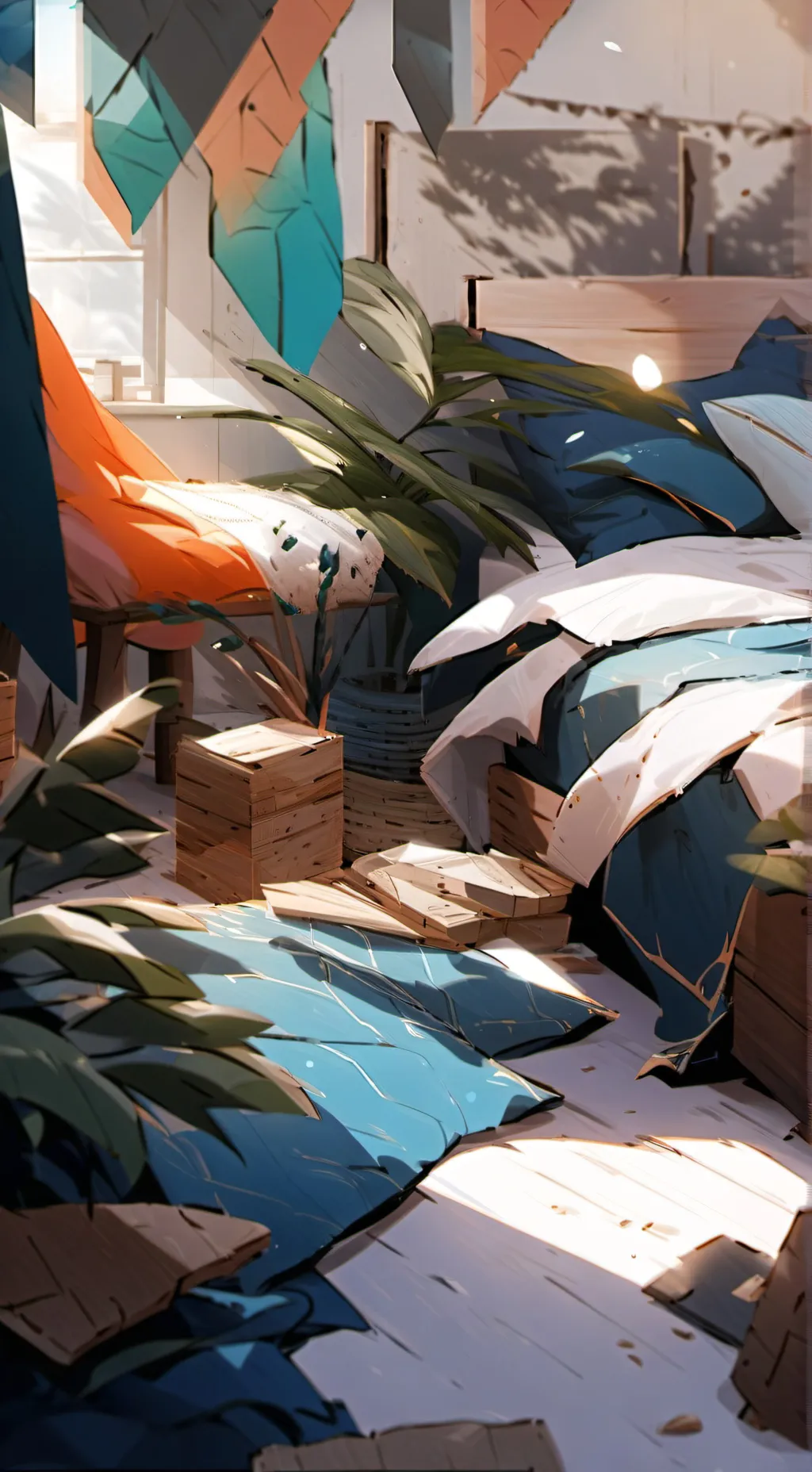 ai character: MHA dorms  background