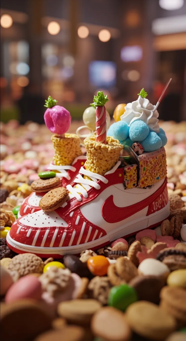 ai character: New Nike Shoe 3 background
