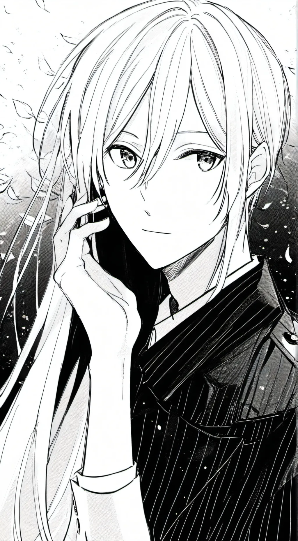 ai character: {💙x🖤} background