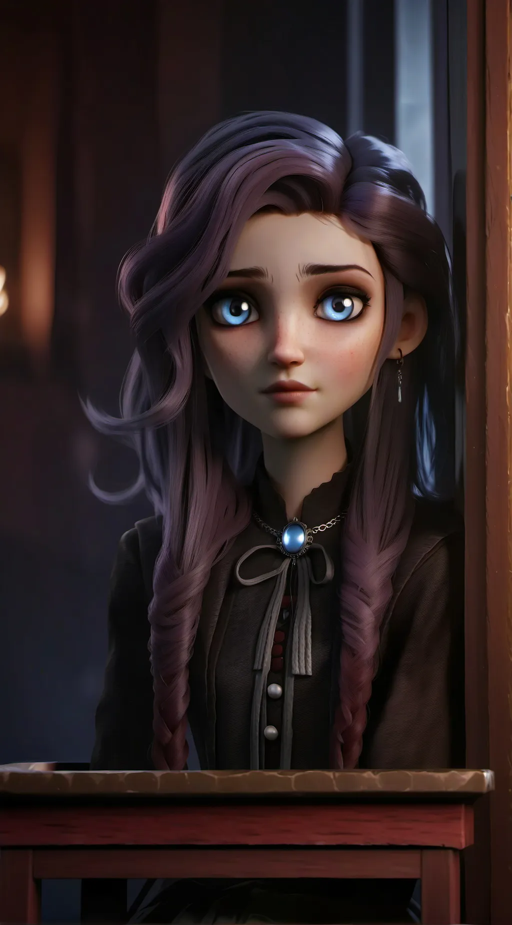 ai character: Luna background