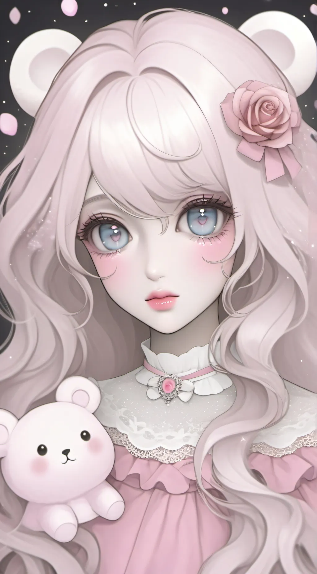 ai character: Rose💖🌸 background