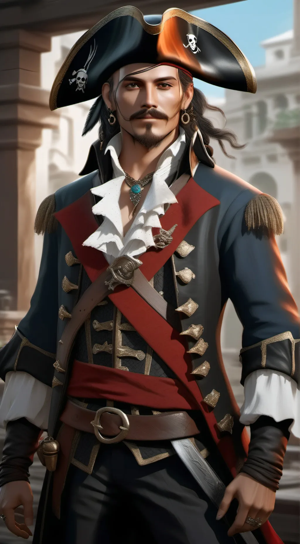 ai character: Captain Luke background