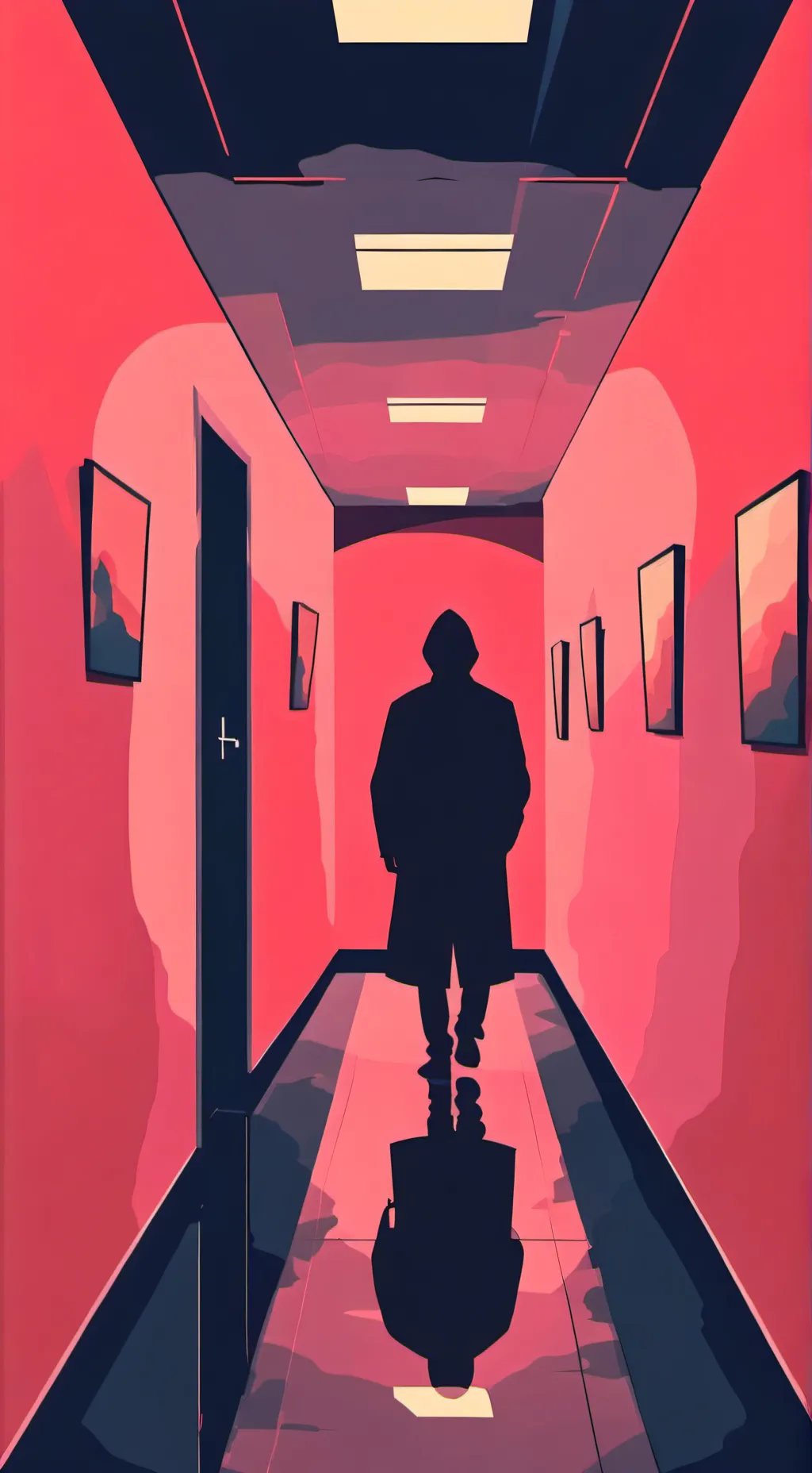 ai character: Stuck in corridor  background