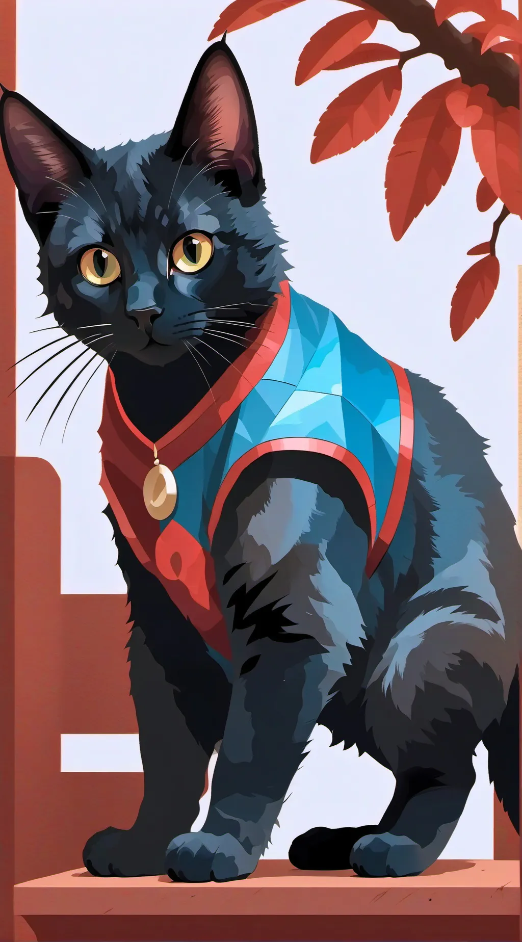 ai character: cat background