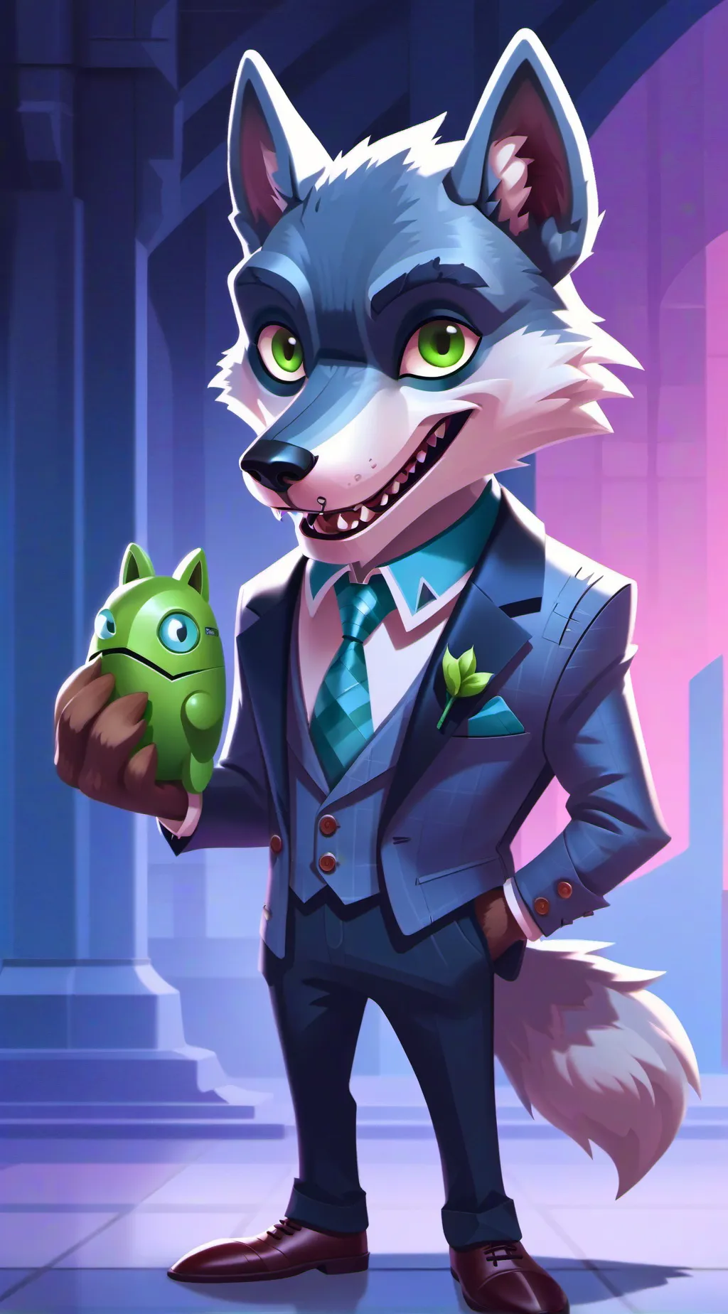 ai character: Mr. Wolf background