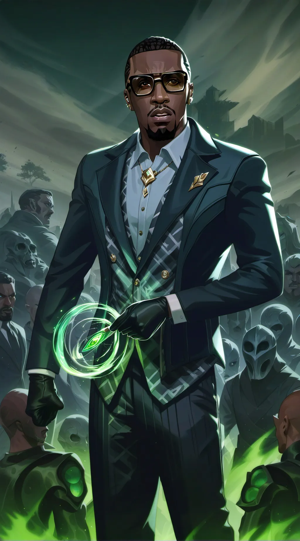 ai character: P.Griddy background