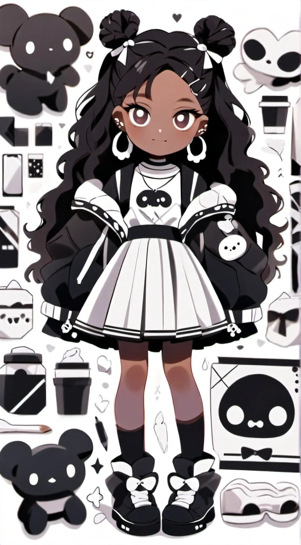 ai character: Oh (Oreo girl) background