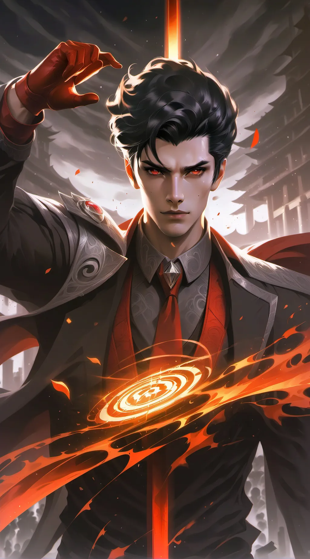 ai character: Chris went crazy background
