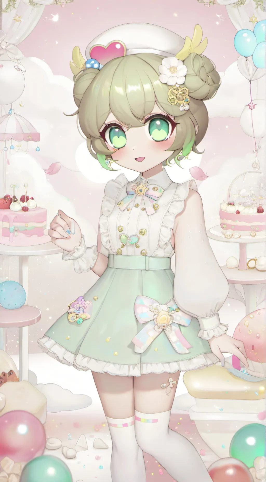 ai character: shamrock freddy🍀 background