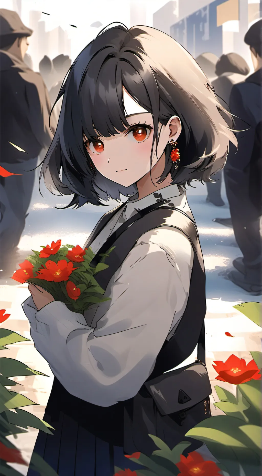 ai character: amber background