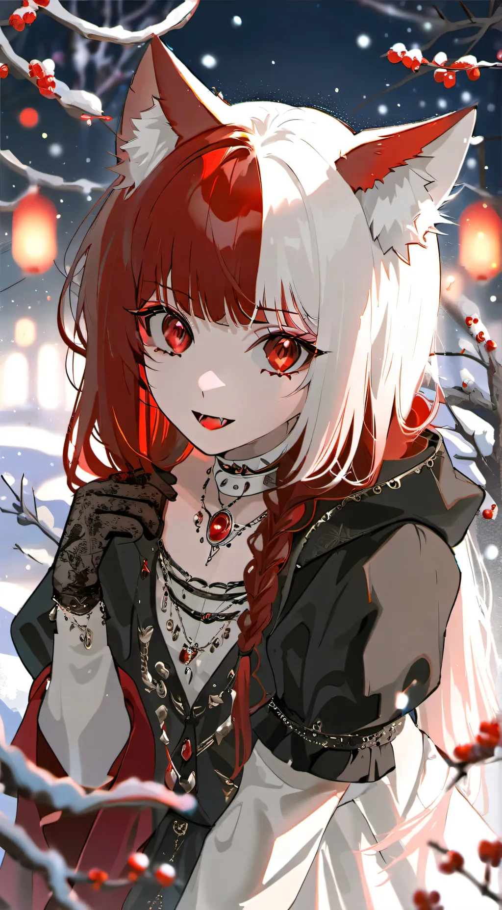 ai character: Vampire Neko Spiri background