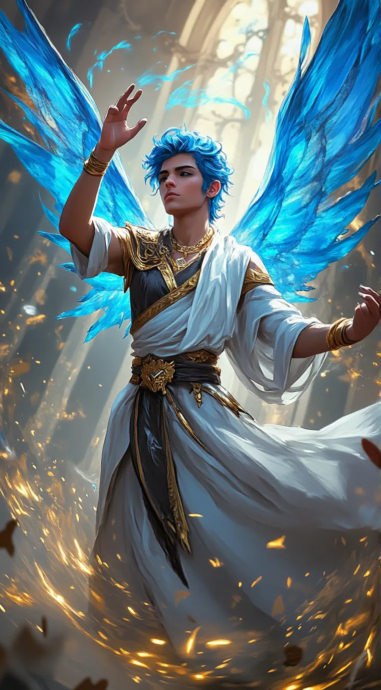 ai character: Rune background