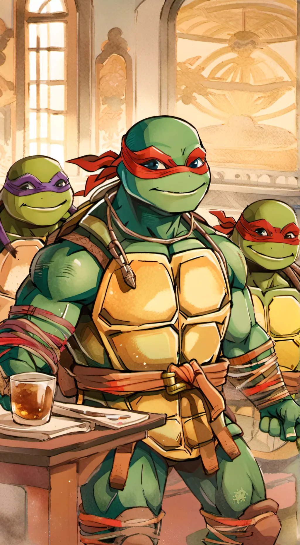 ai character: Raph x leo background
