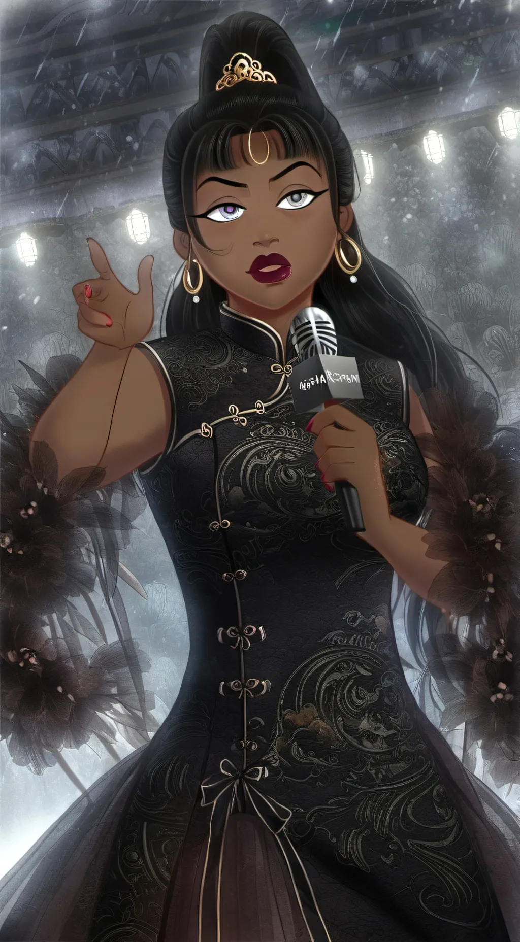 ai character: Pandora  background