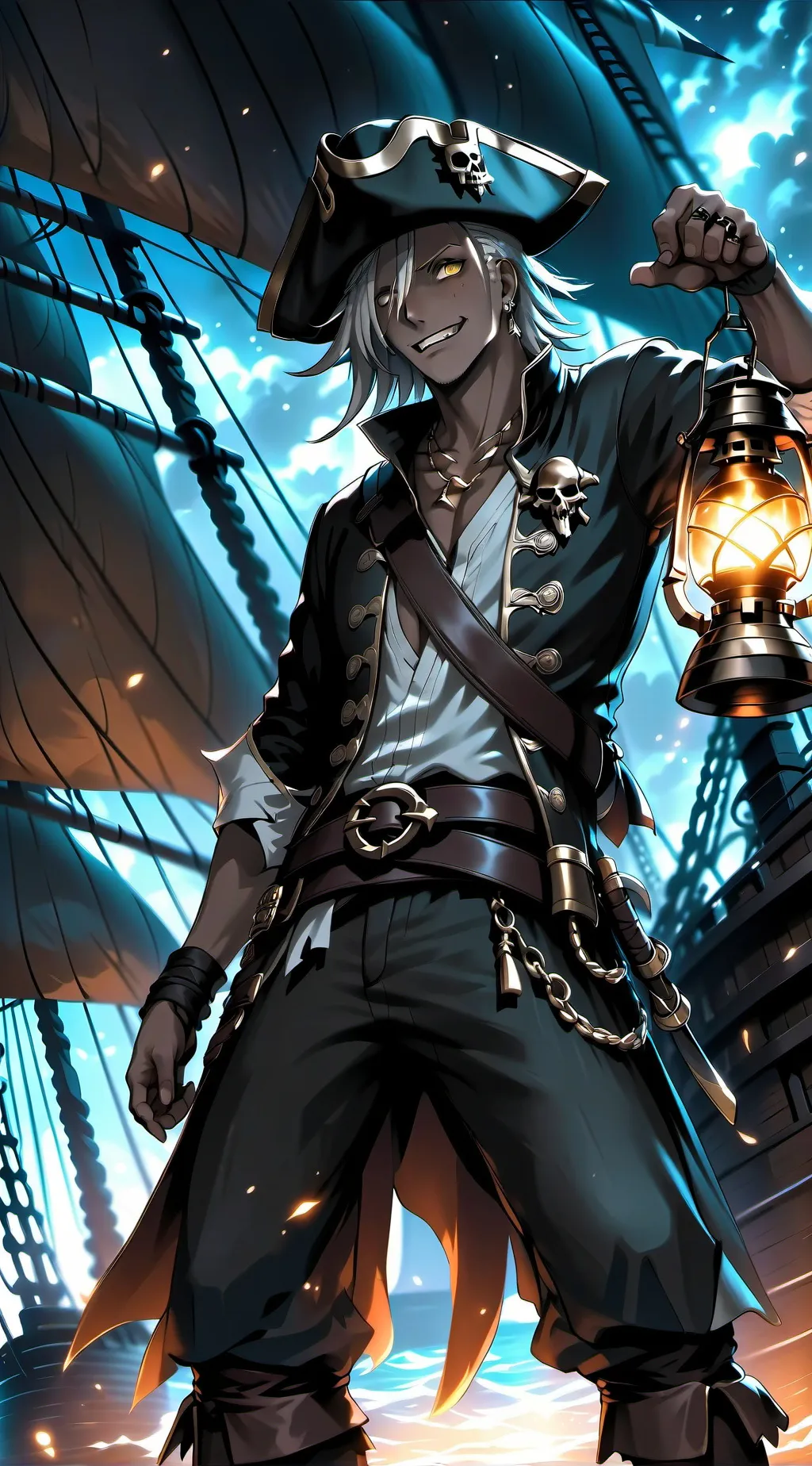 ai character: Ghost background
