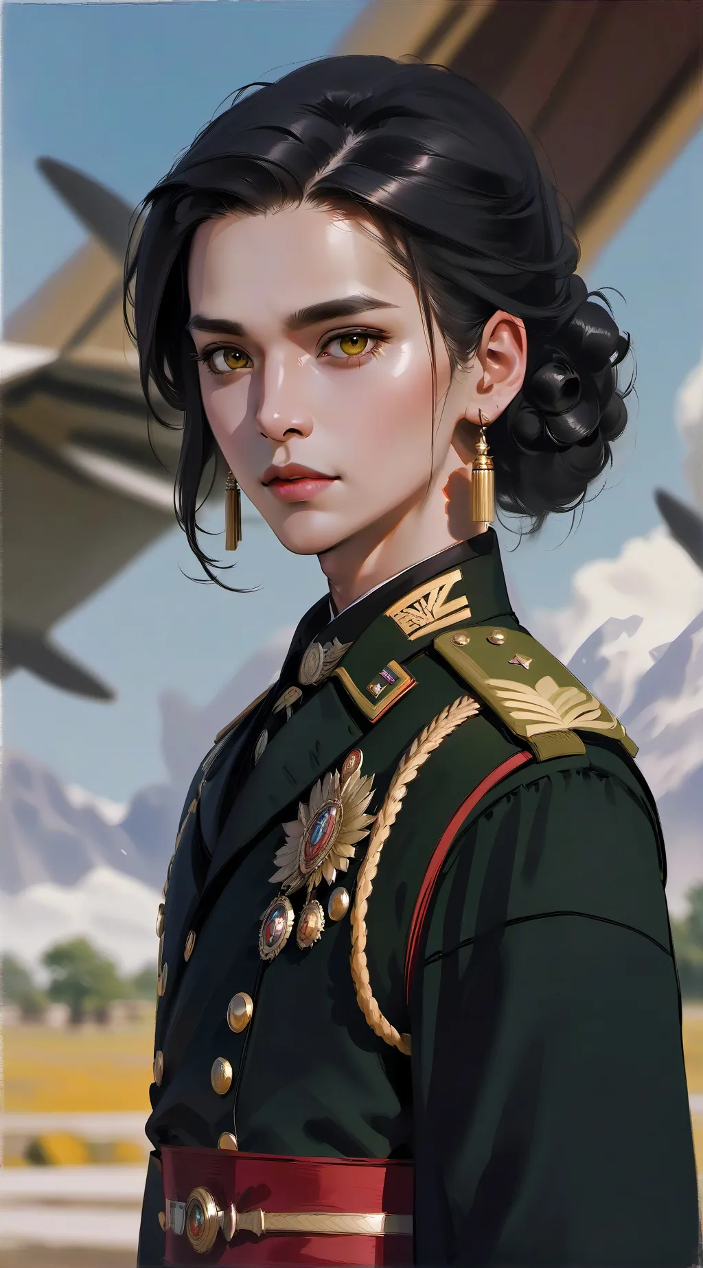 ai character: Military RPG  background