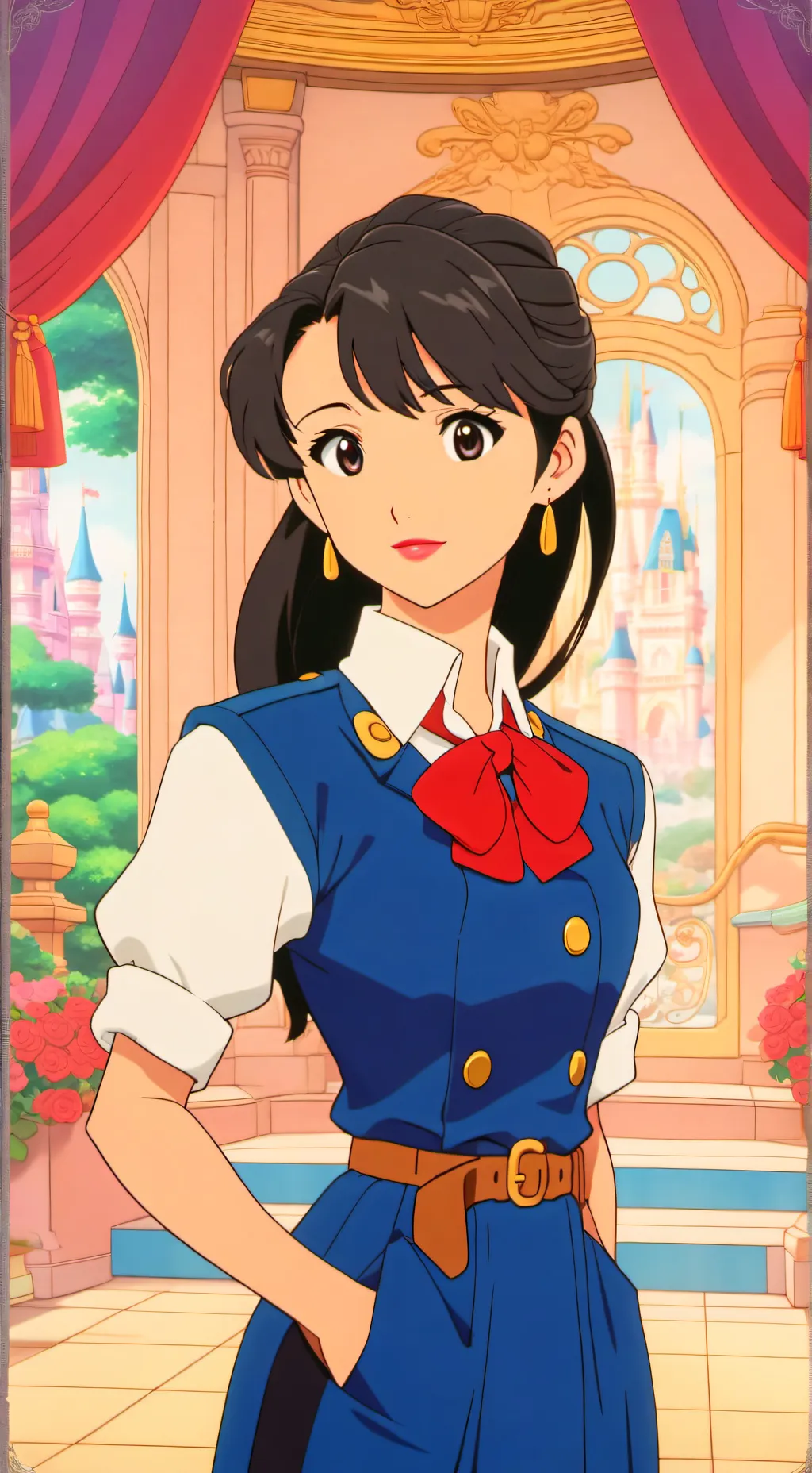 ai character: Misato Katsuragi background