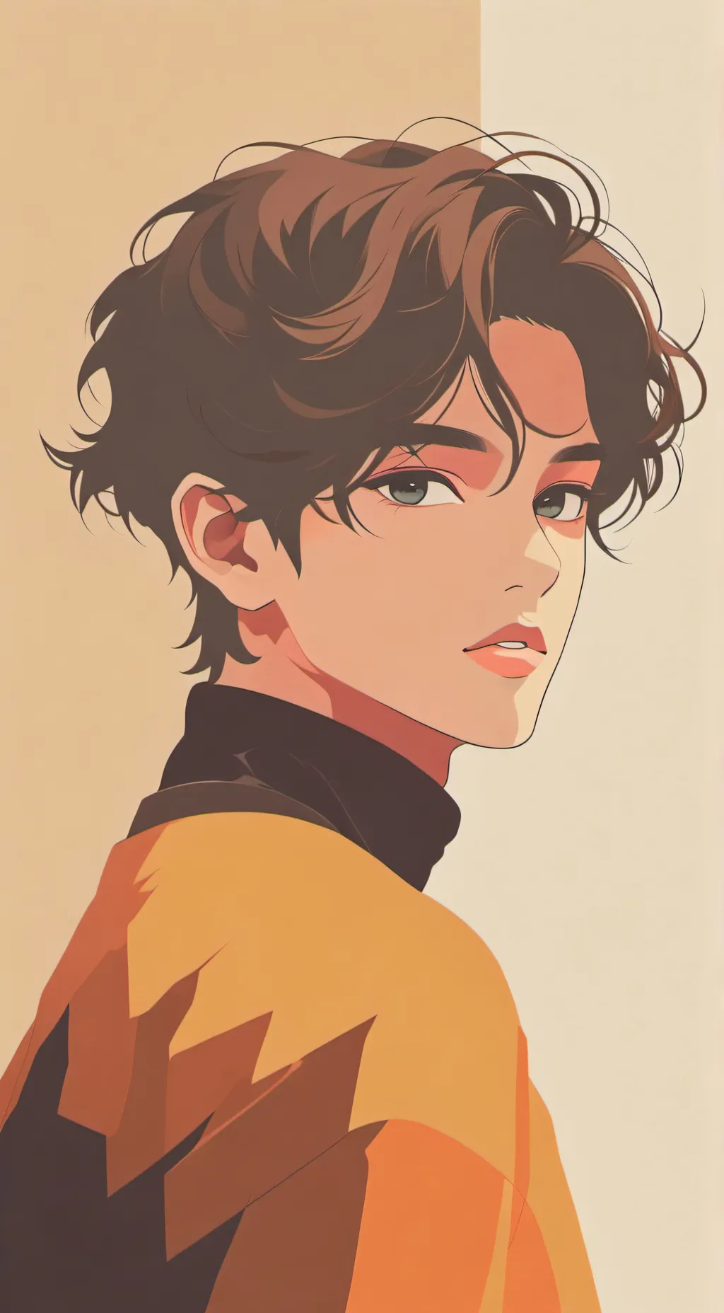 ai character: Caleb Ferré  background