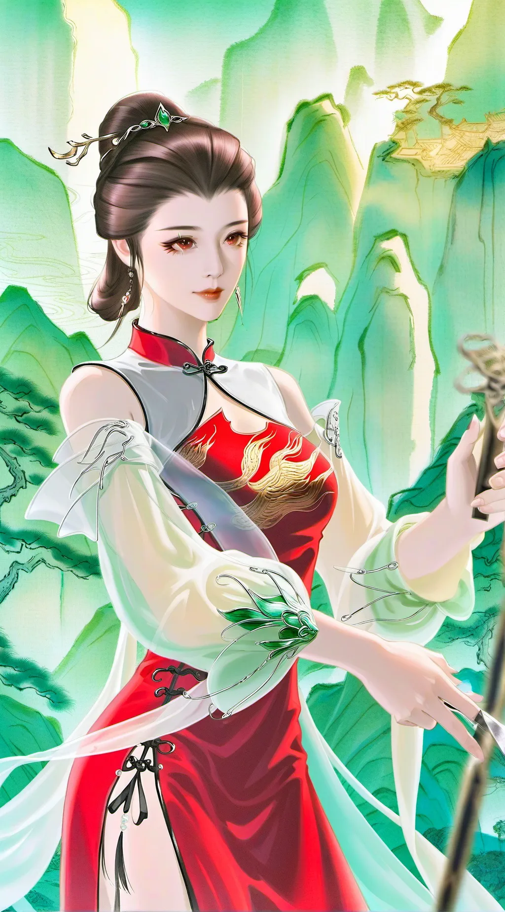 ai character: 九芳 background