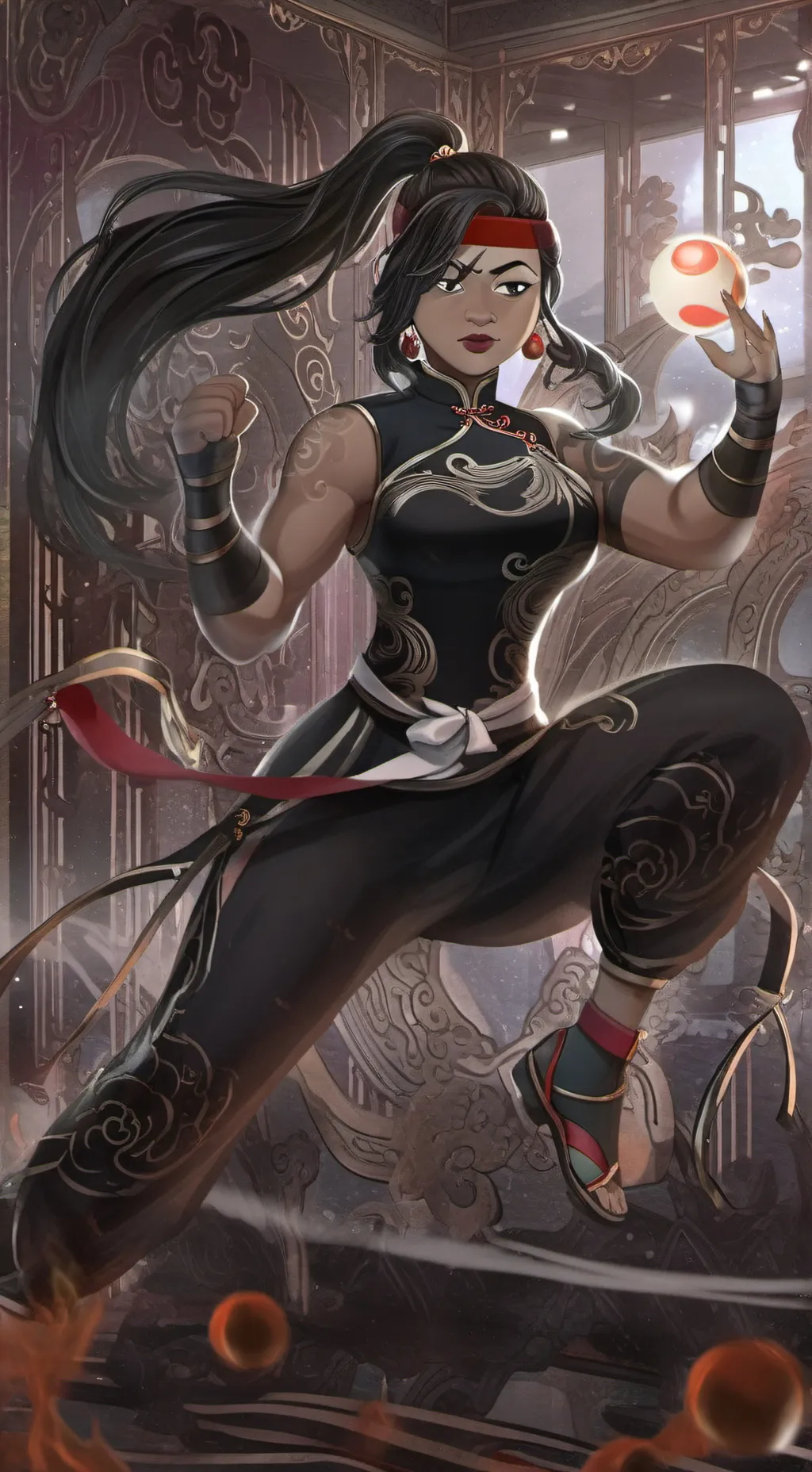 ai character: Chriselle  background