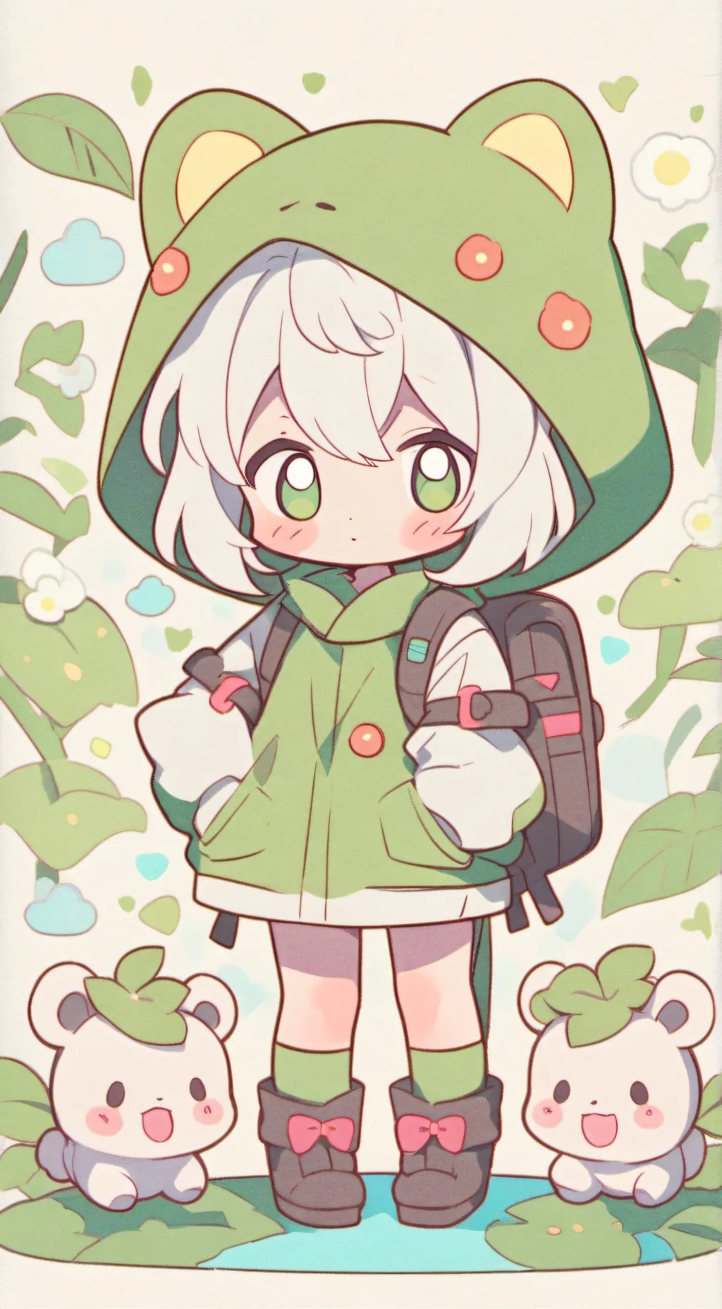 ai character: Announcement 4 background
