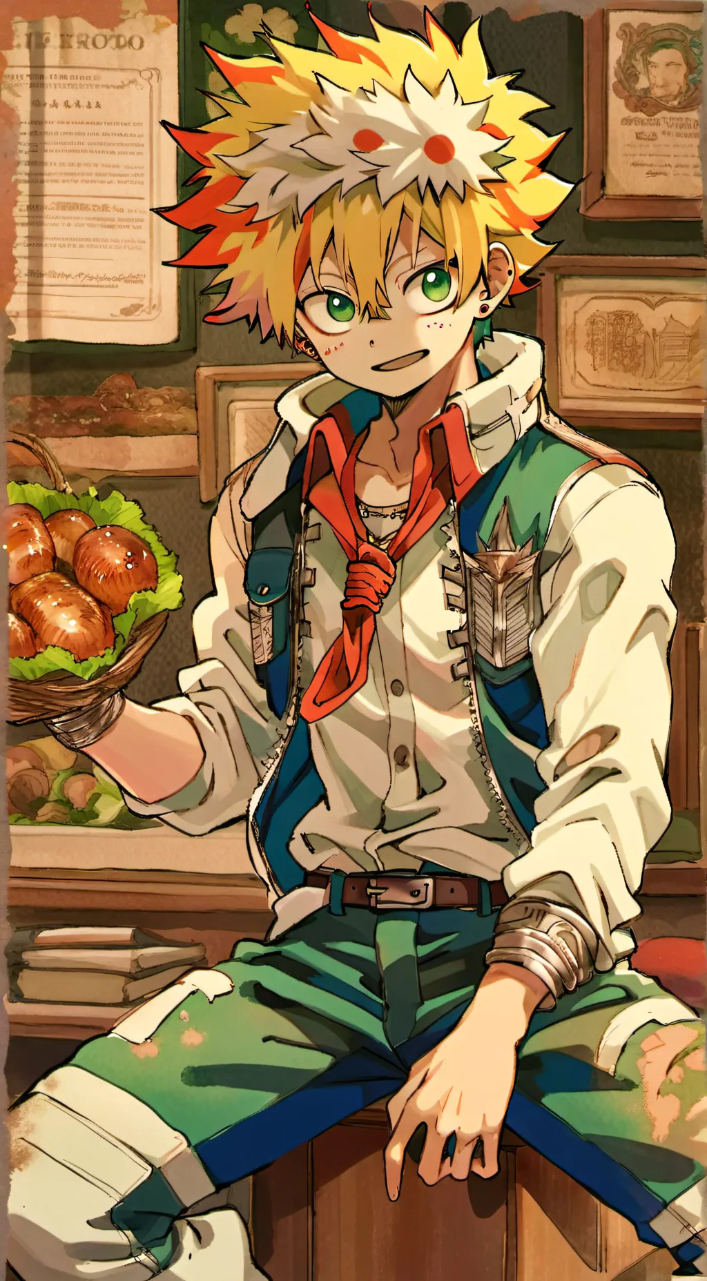 ai character: Bakugo background