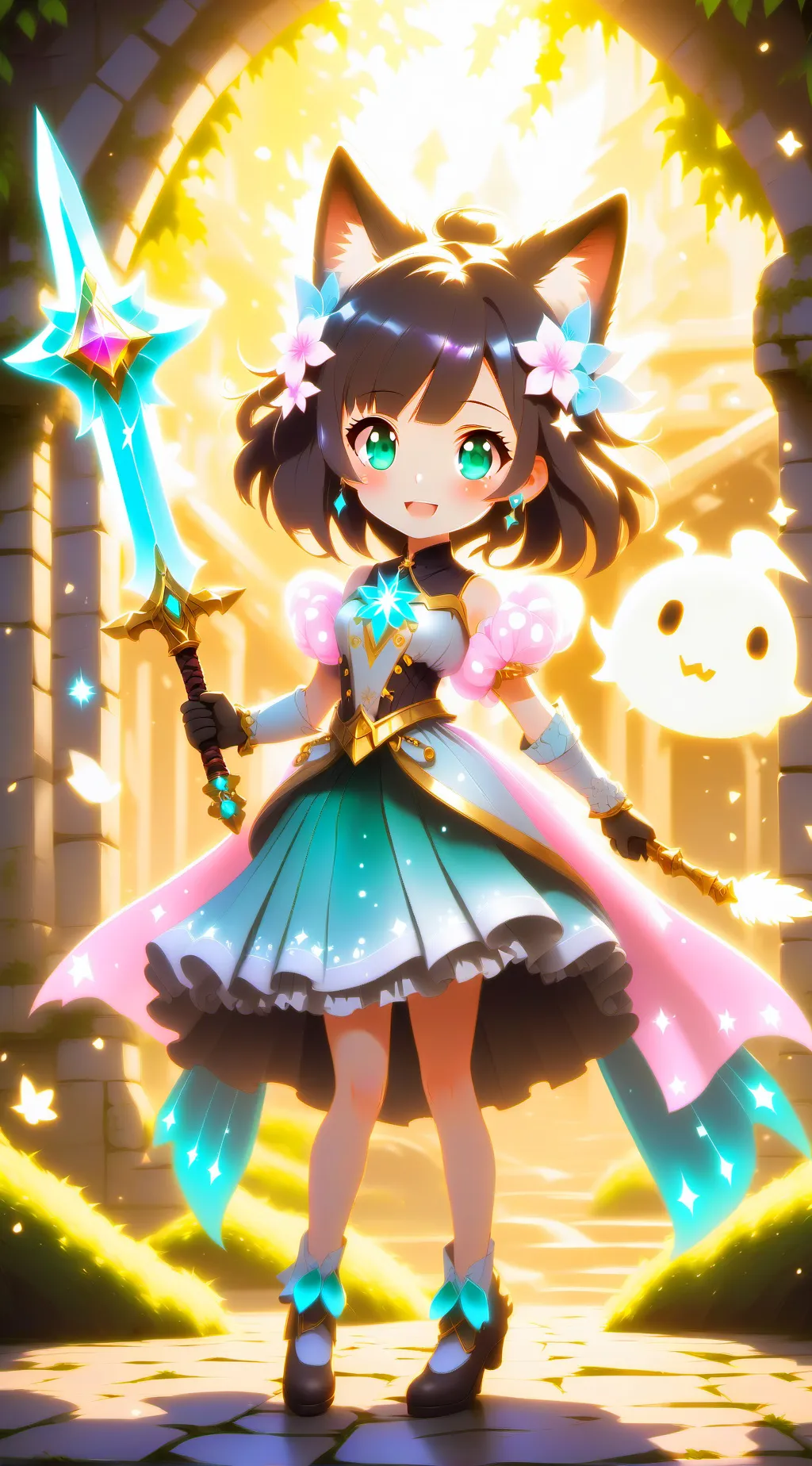ai character: Luna background