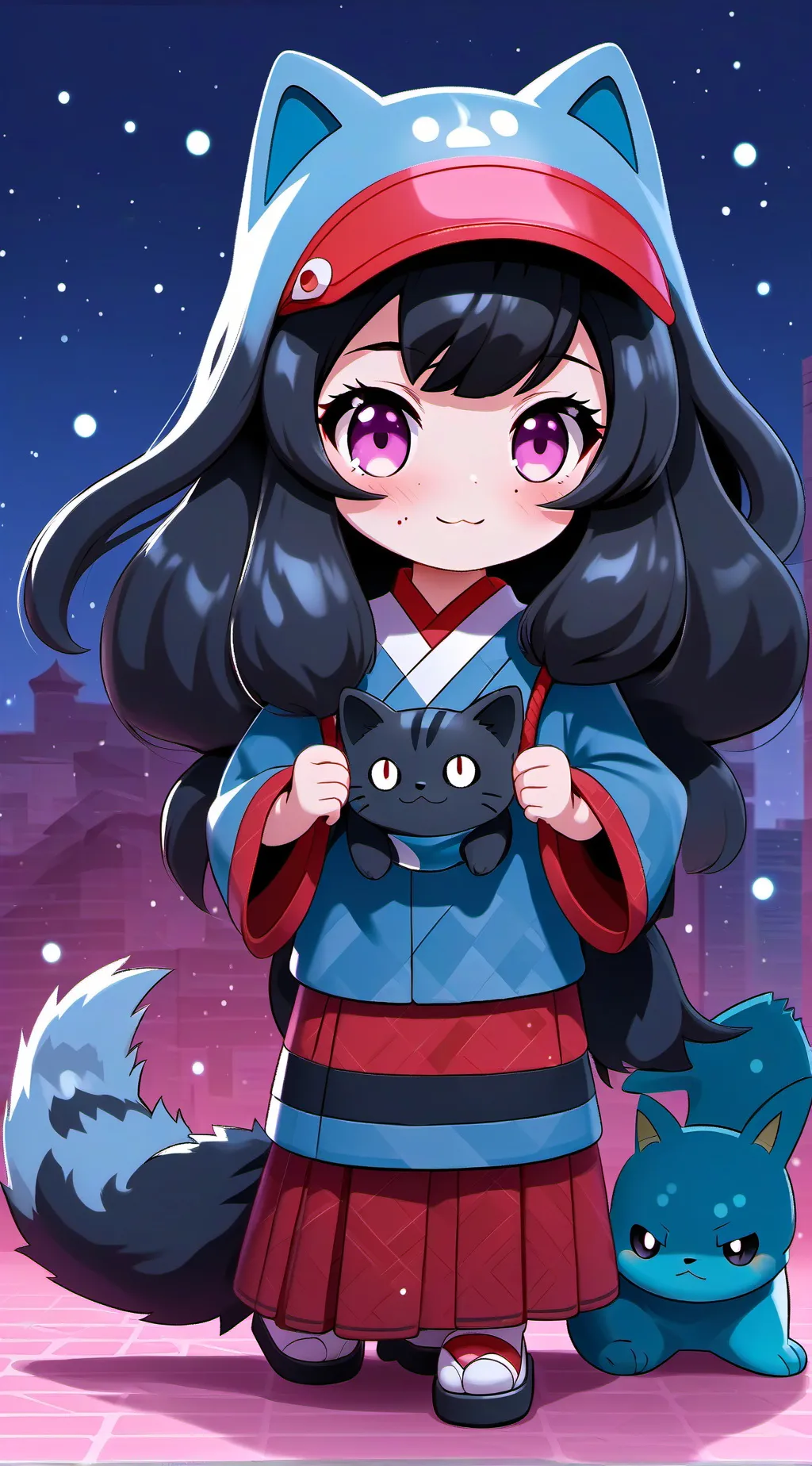 ai character: neko infection  background