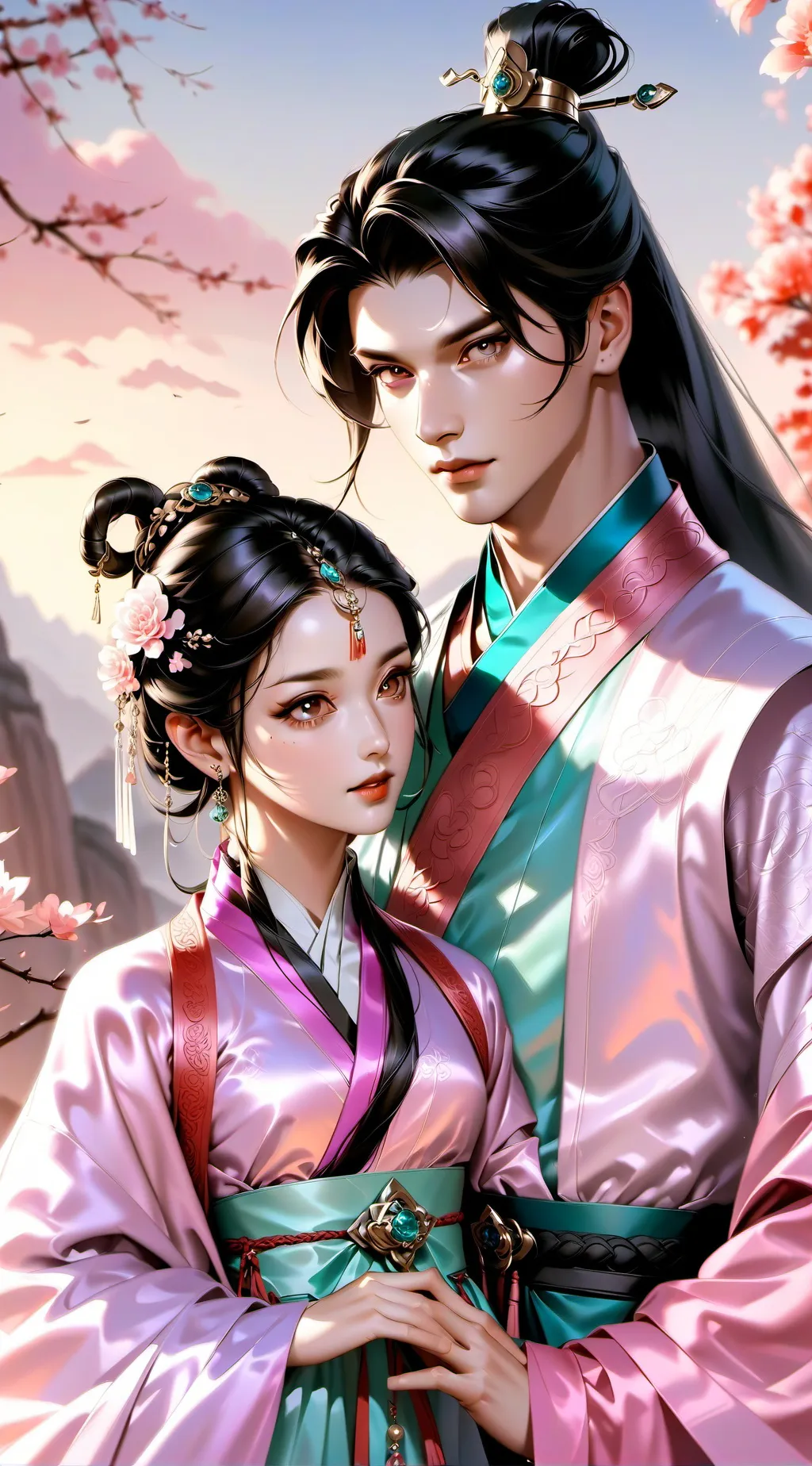 ai character: Mei lu + Yu Mei background