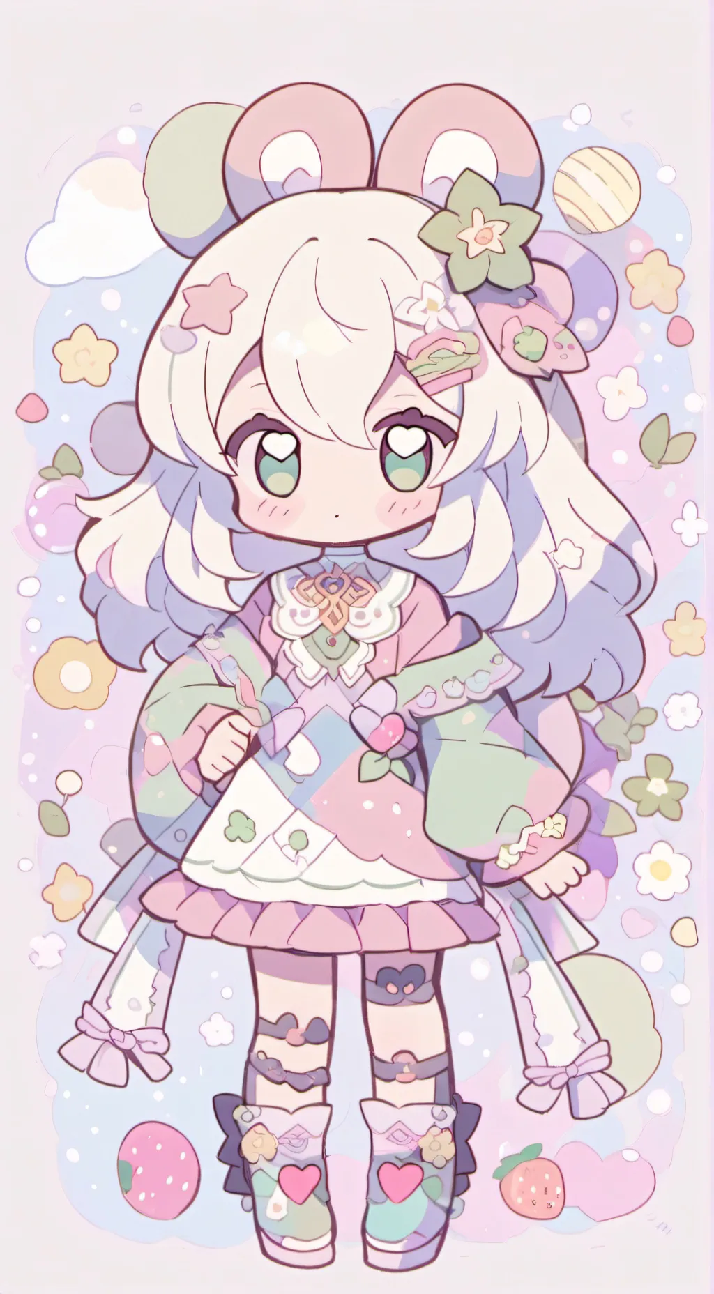 ai character: Love story  background