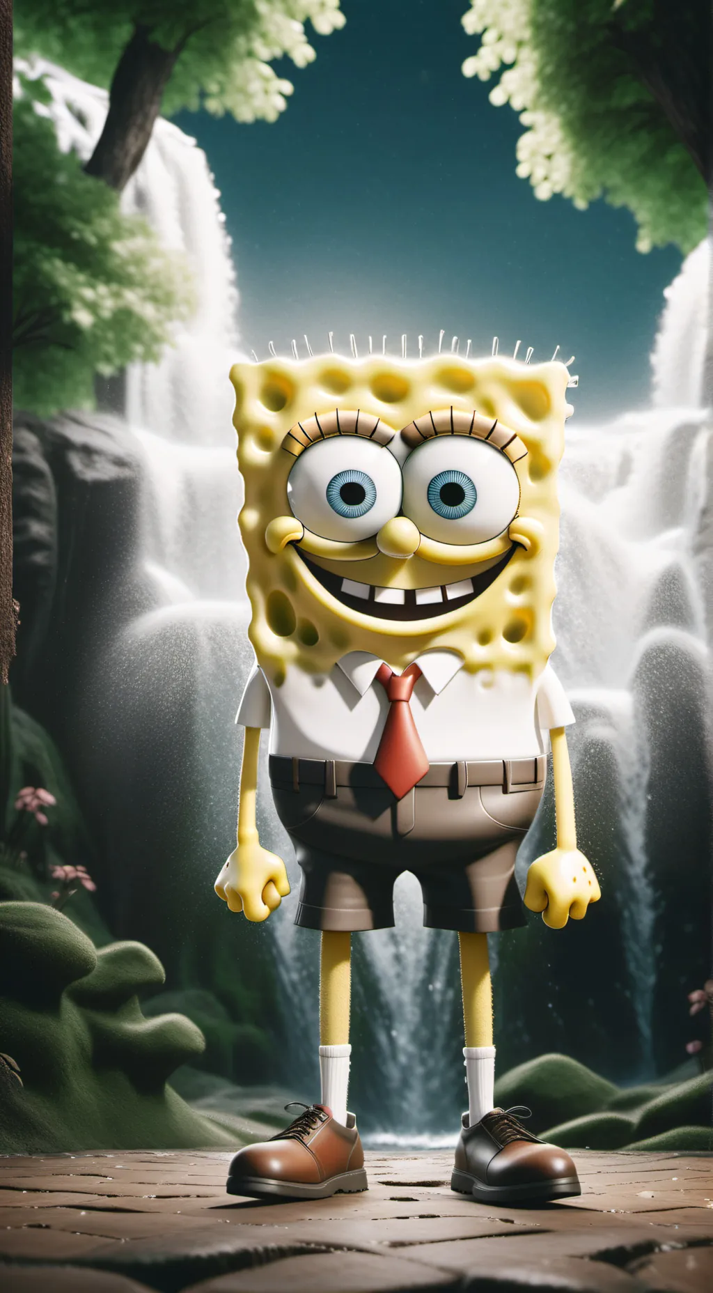 ai character: Spongebob x Gag background