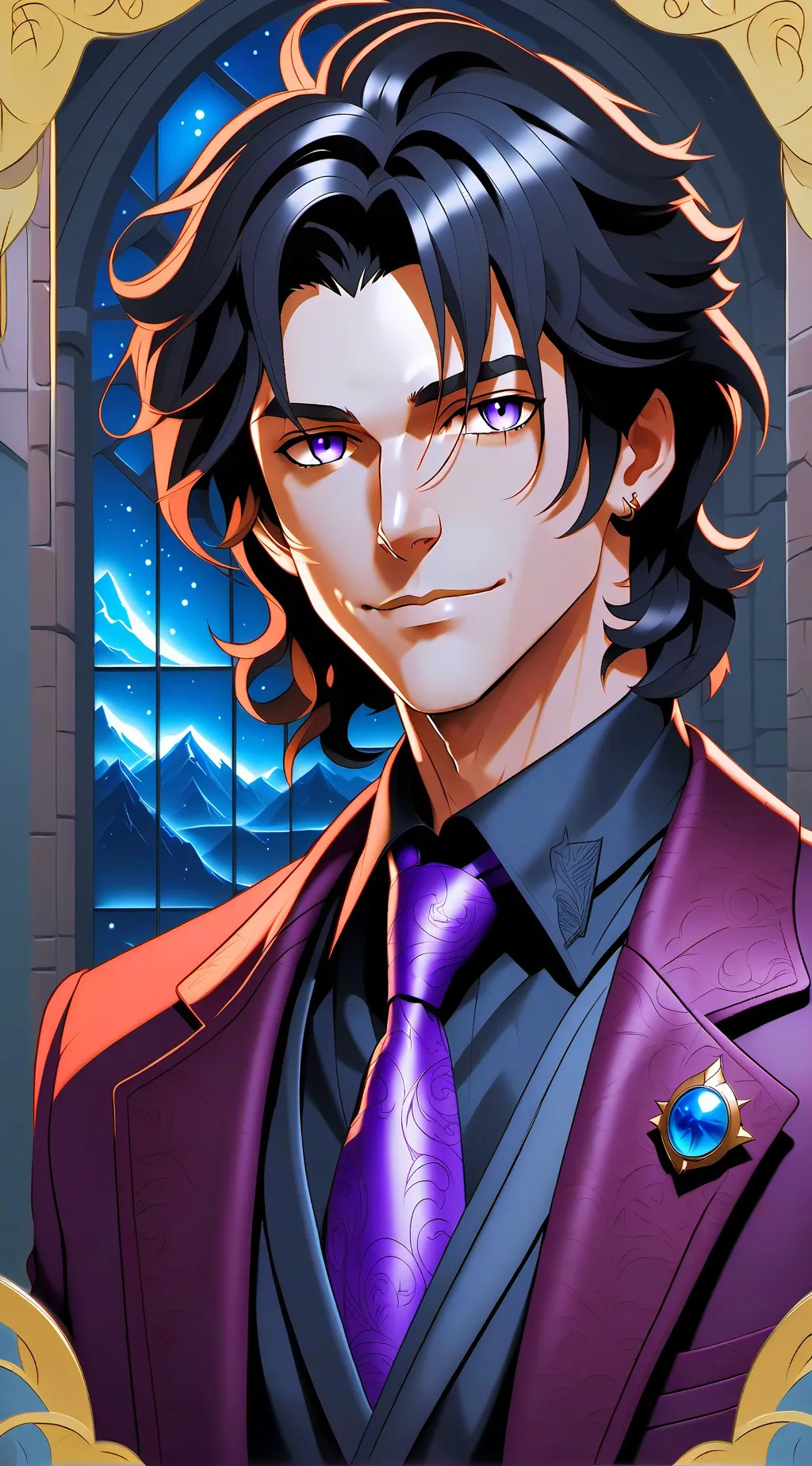 ai character: Sirius black background