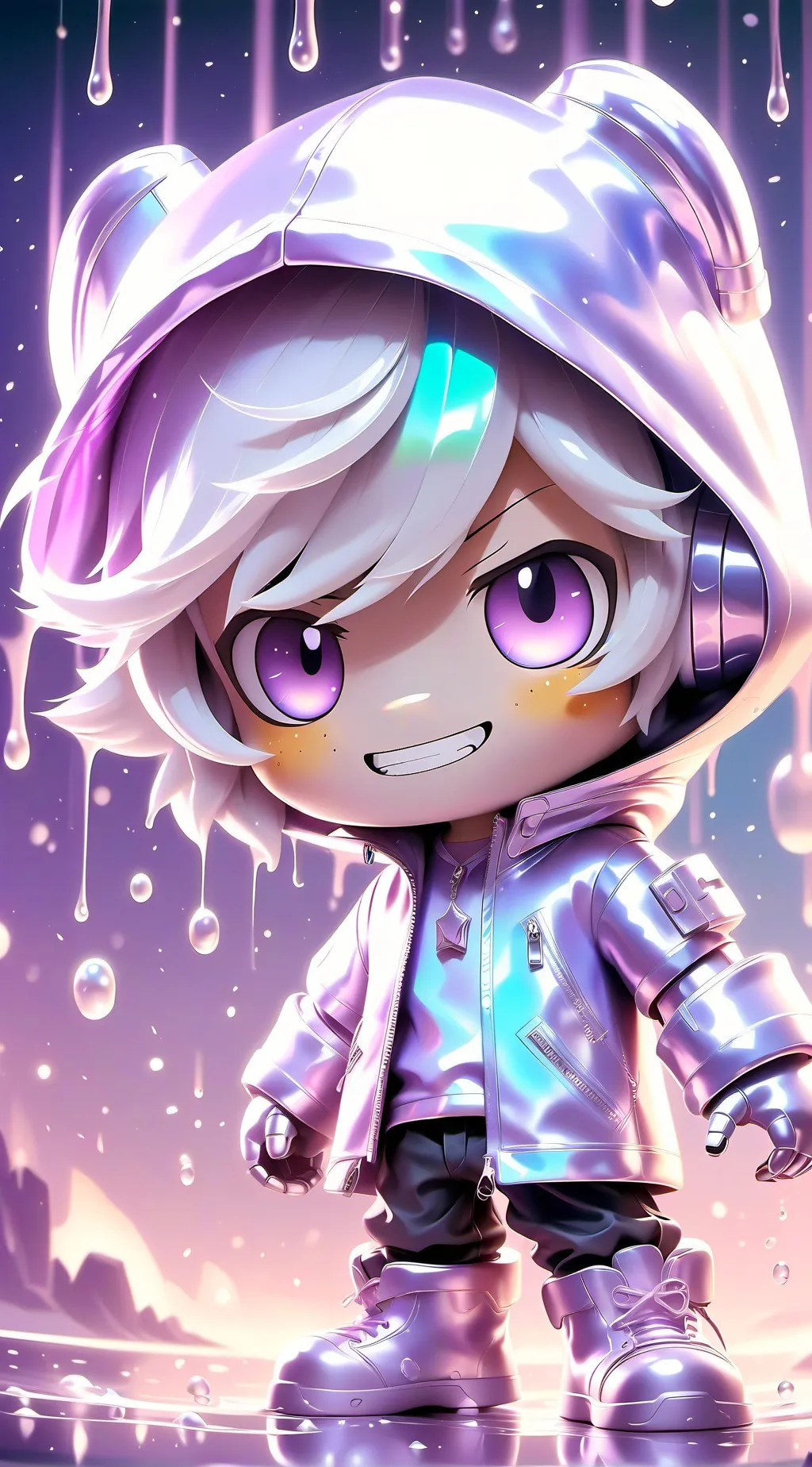 ai character: 🩵 Moonflower 🩵 background