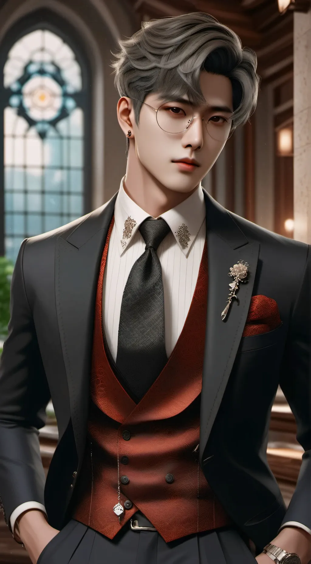 ai character: Seokjin background